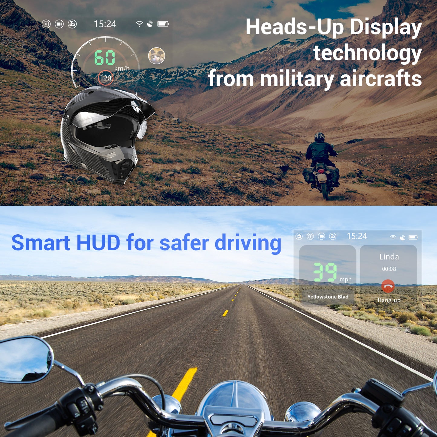 Motoeye E6+ Heads-Up Display (HUD) for Motorcycle and EUC
