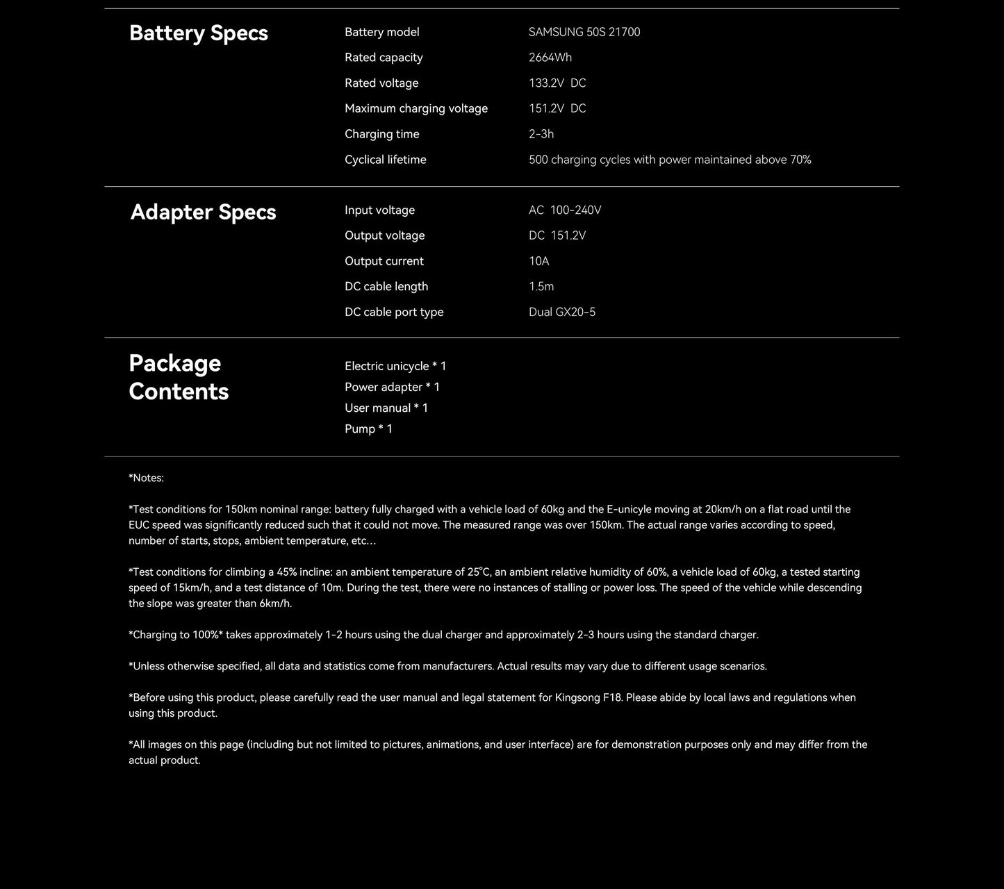 Kingsong F18 Electric Unicycle