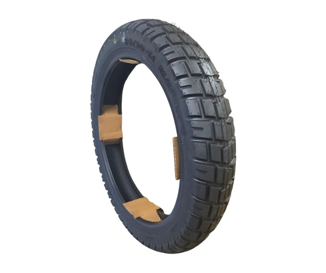 TNT 80/90-14 Hybrid Tubeless Tire - Compatible with Apex, Xeno, Lynx-S, F18, Sherman-L