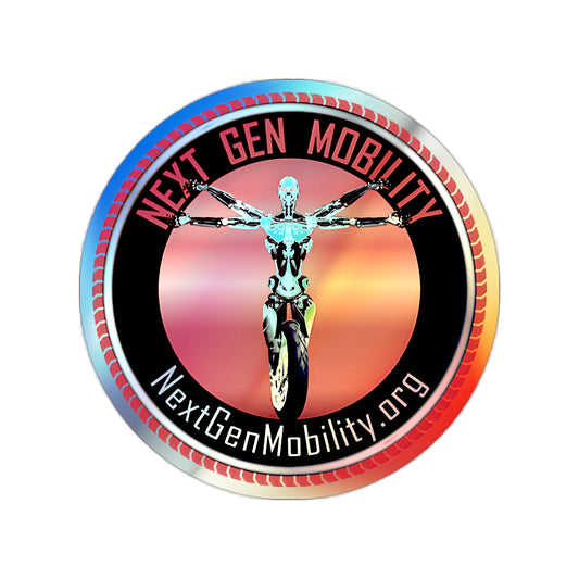 Next Gen Mobility Holographic Die-cut Sticker