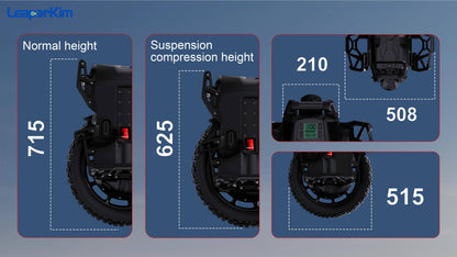 Leaperkim Lynx-S EUC - 151V 2700Wh Battery - 3800W Electric Unicycle