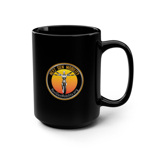 Next Gen Mobility Black Mug, 15oz