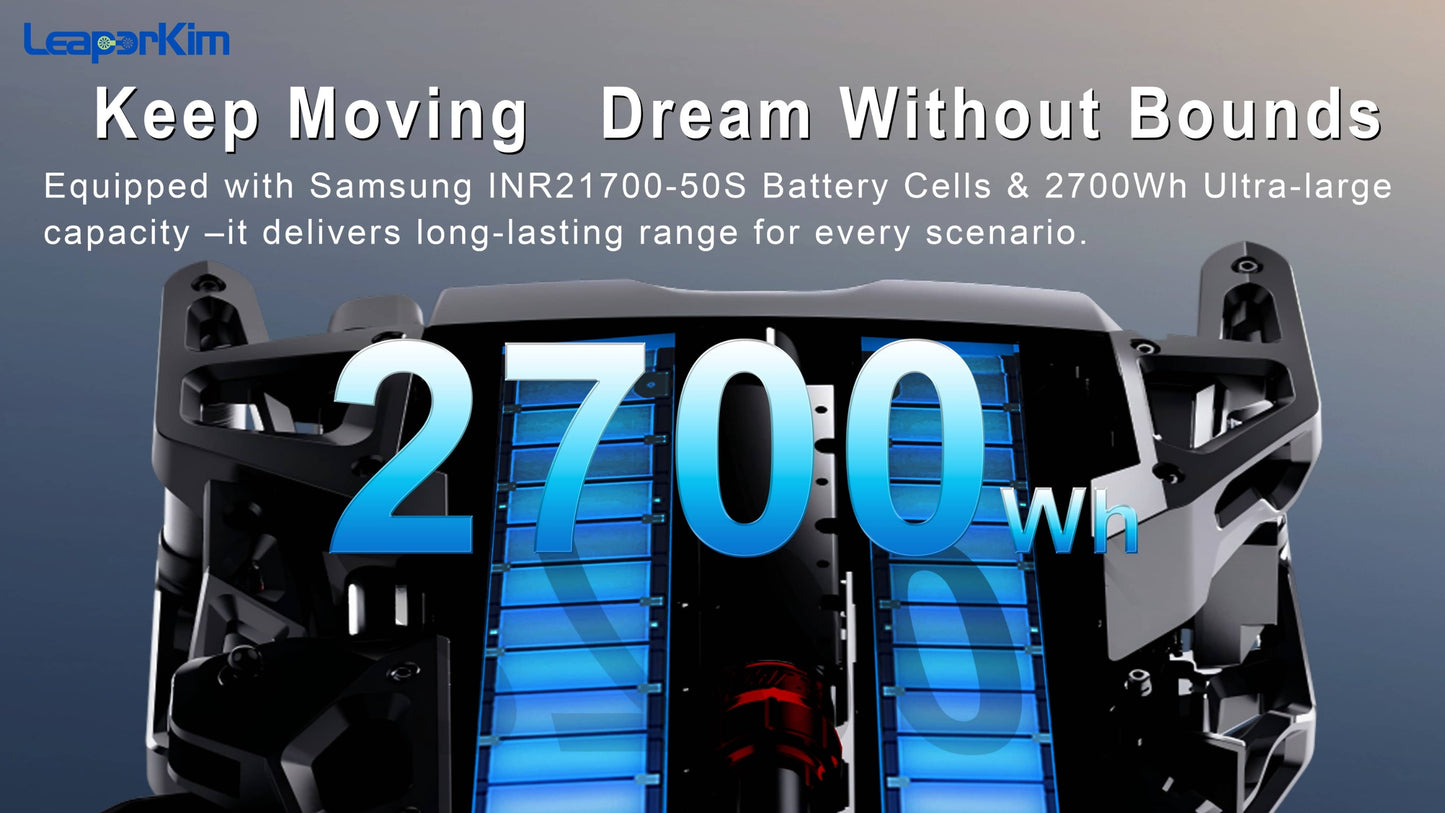Leaperkim Lynx-S EUC - 151V 2700Wh Battery - 3800W Electric Unicycle