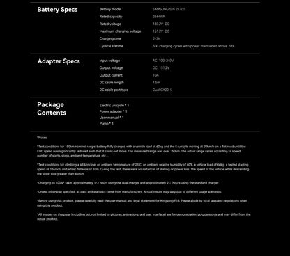 Kingsong F18 Electric Unicycle