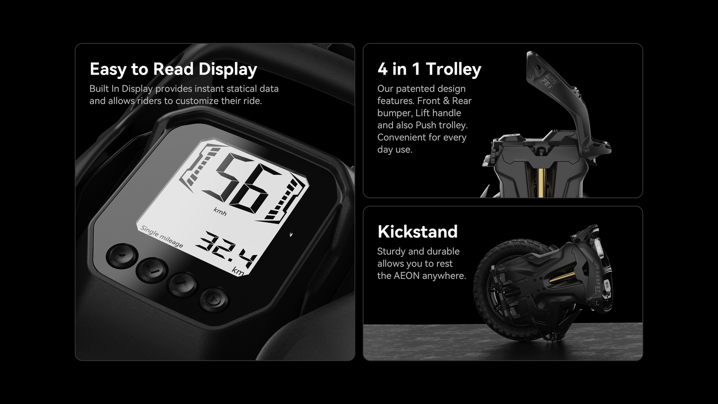 Nosfet Aeon EUC - 151V 1300Wh Battery - 2200W Electric Unicycle