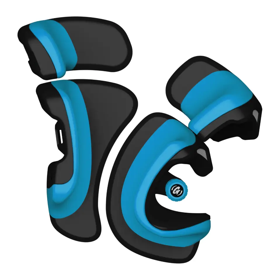 Grizzla Sync Pads XL Extenders - Black/Blue - Pads