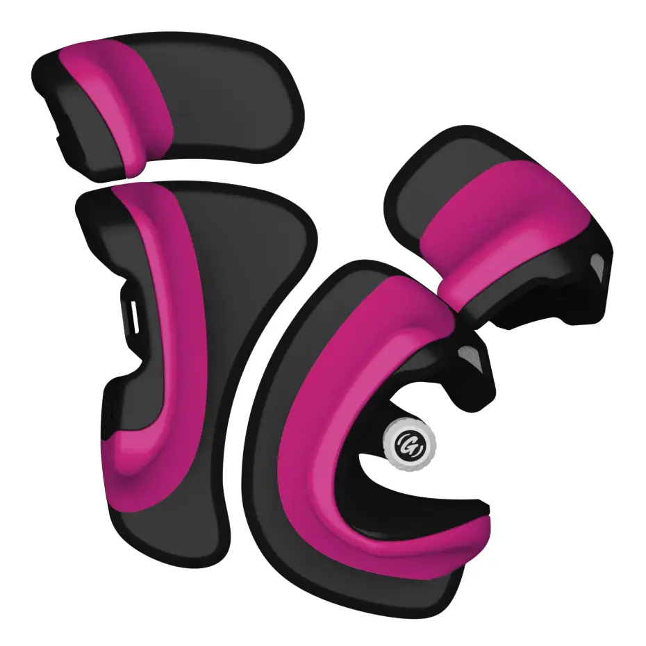 Grizzla Sync Pads XL Extenders - Black/Magenta (Pink) - Pads