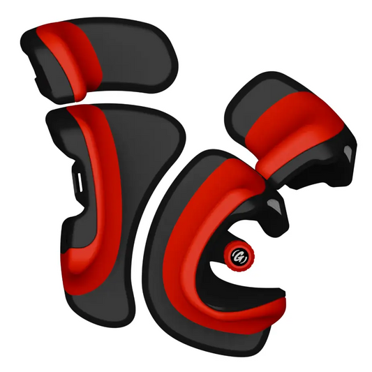 Grizzla Sync Pads XL Extenders - Black/Red - Pads