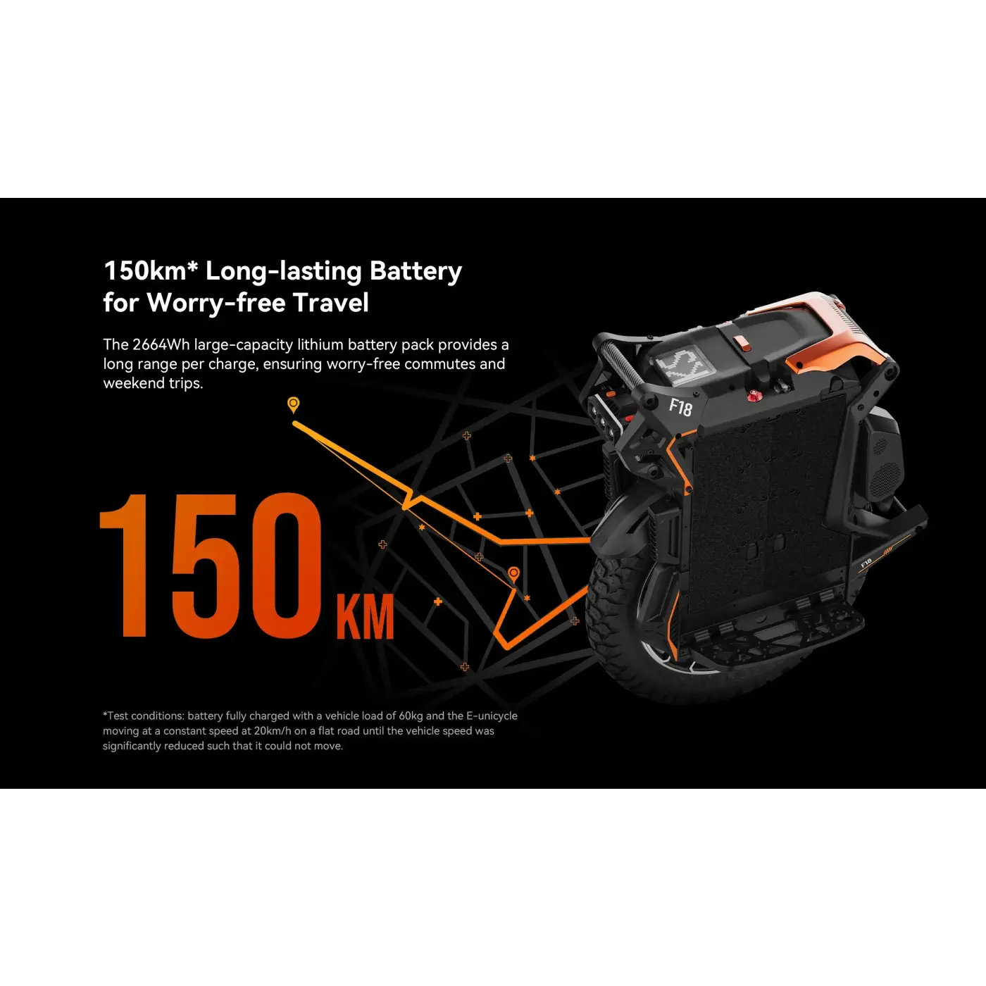 Kingsong F18 EUC - 151V 2700Wh Battery - 5000W Electric Unicycle - Tubeless Off-Road - EUC