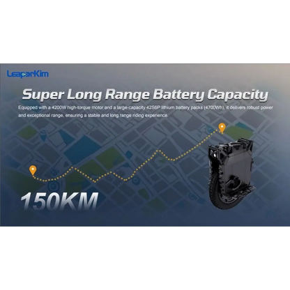 Leaperkim Oryx EUC - 176V 4700Wh Battery - 4200W Electric Unicycle - EUC