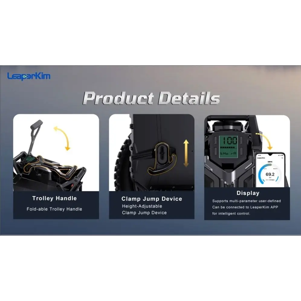Leaperkim Oryx EUC - 176V 4700Wh Battery - 4200W Electric Unicycle - EUC