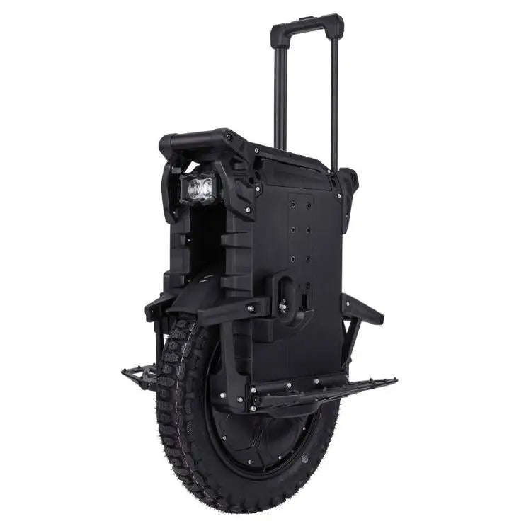 Leaperkim Patton-S EUC - 126V 2220Wh Battery - 3000W Electric Unicycle with rugged tire, retractable handle, and foldable foot pedals designed for versatile urban mobility.