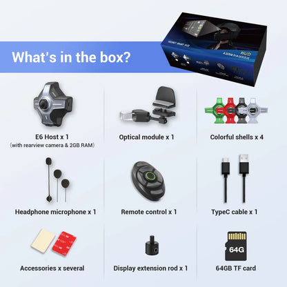 Motoeye E6+ Heads-Up Display (HUD) for Motorcycle and EUC - Accessories