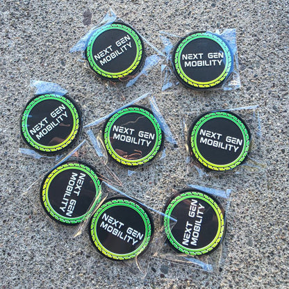 2.5" Round PVC Patch - Next Gen Mobility Logo - Velcro
